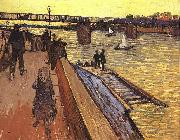 Vincent Van Gogh The Bridge at Trinquetaille oil painting on canvas